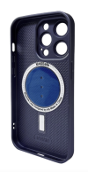 Чехол для телефона AG Glass Matt Frame Color MagSafe Logo for Apple iPhone 14 Pro Max Deep Purple фото №2