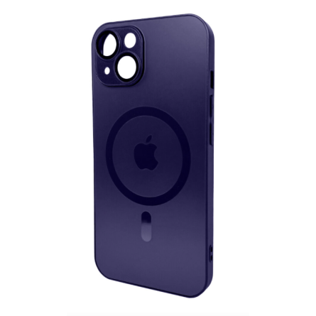 Чехол для телефона AG Glass Matt Frame Color MagSafe Logo for Apple iPhone 15 Pro Deep Purple