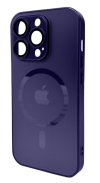 Чехол для телефона AG Glass Matt Frame Color MagSafe Logo for Apple iPhone 15 Pro Max Deep Purple
