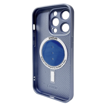 Чохол для телефона AG Glass Matt Frame Color MagSafe Logo for Apple iPhone 15 Pro Max Sierra Blue фото №2