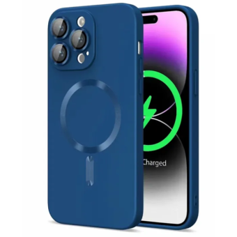 Зображення Чохол для телефона Cosmic Frame MagSafe Color for Apple iPhone 14 Navy Blue