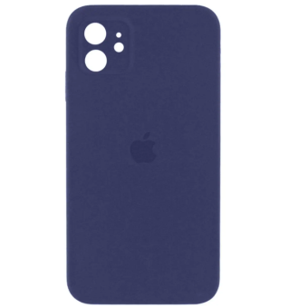 Зображення Чохол для телефона Soft Case Silicone Full Case AA Camera Protect for Apple iPhone 12 (7) Dark Blue
