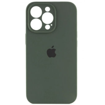 Изображение Чехол для телефона Soft Case Silicone Full Case AA Camera Protect for Apple iPhone 15 Pro Max (46) Pine Green