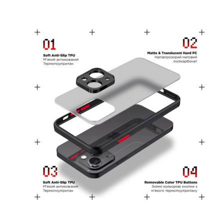 Чохол для телефона Armorstandart Frosted Matte Xiaomi Redmi 9C / 10A Black (ARM70489) фото №2