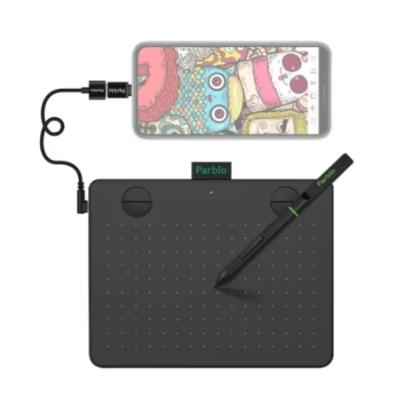 Графический планшет Parblo A640 V2, черный (A640V2) фото №5