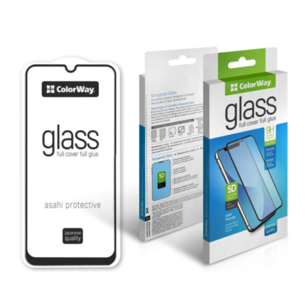 Защитное стекло Colorway 9H FC glue Xiaomi Redmi Note 12 Pro black (CW-GSFGXRN12P-BK)