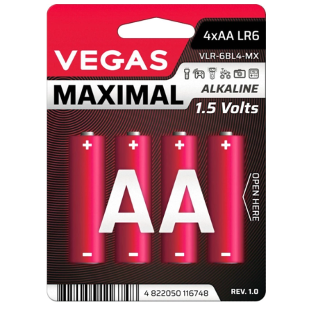 Батарейки Vegas VLR-03BL4-MX