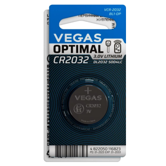 Зображення Батарейки Vegas VСR-2032BL1-OP