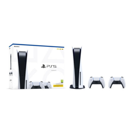 Ігрова приставка Sony PlayStation 5 Blu-Ray (2 геймпада Dualsense)