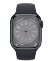 Смарт-часы Apple Watch 8 GPS 41mm Midnight Aluminium with Midnight Sport Band M/L (MNU83)