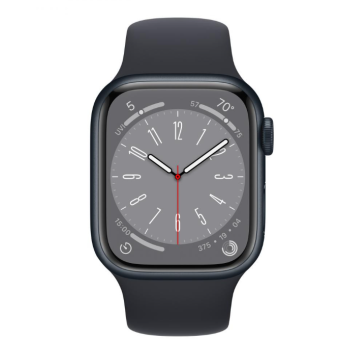 Зображення Смарт-годинник Apple Watch 8 GPS 41mm Midnight Aluminium with Midnight Sport Band M/L (MNU83)