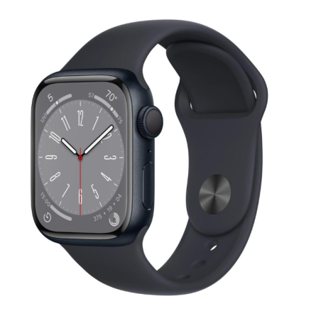 Смарт-часы Apple Watch 8 GPS 41mm Midnight Aluminium with Midnight Sport Band M/L (MNU83) фото №2