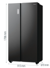 Холодильник Hisense RS711N4AFE (HZF5508UEB) фото №6