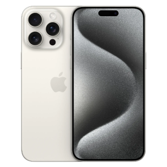 Зображення Смартфон Apple iPhone 15 Pro Max 1TB White Titanium (MU7H3)