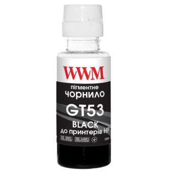 Изображение Чернила для принтера WWM HP GT53 100г Black Pigment, для Ink Tank 115/315/319 (H53BP)