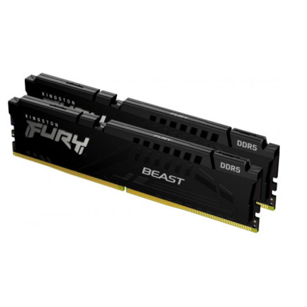Модуль памяти для компьютера Kingston Fury (ex.HyperX) DDR5 32GB (2x16GB) 5200 MHz Beast Black (KF552C40BBK2-32) фото №2