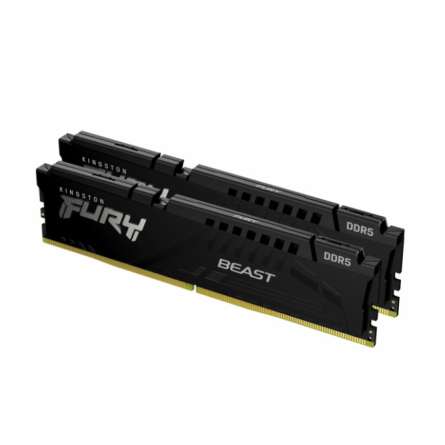 Модуль пам'яті для комп'ютера Kingston Fury (ex.HyperX) DDR5 32GB (2x16GB) 5200 MHz Beast AM5 Black (KF552C36BBEK2-32) фото №2
