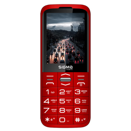 Мобільний телефон Sigma Comfort 50 Grace Dual Sim Red