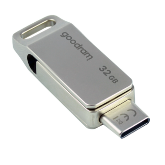 Зображення Флешка Goodram 32GB ODA3 Silver USB 3.0 / Type-C (ODA3-0320S0R11)