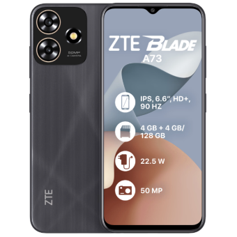 Изображение Смартфон ZTE Blade A73 4/128GB Black