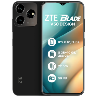 Зображення Смартфон ZTE Blade V50 Design 8/256GB Black