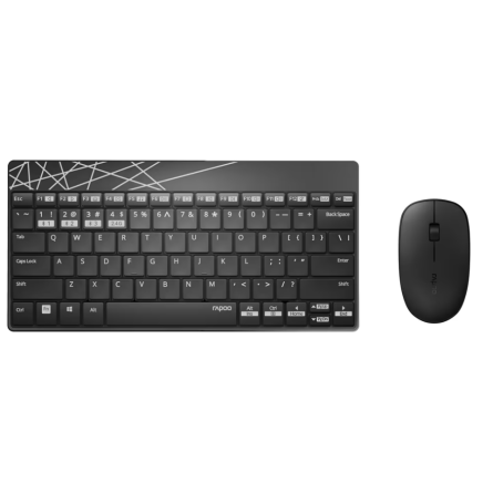 Клавиатура  мышка Rapoo 8000M Black