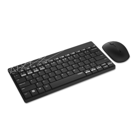 Клавиатура  мышка Rapoo 8000M Black фото №2