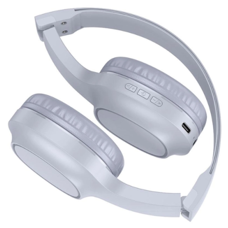 Навушники Hoco W46 Charm BT headset Light Blue Gray фото №2