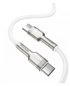 Baseus Cafule Series Metal Data Cable Type-C to Type-C (CATJK-C02) 100W 1m White фото №2