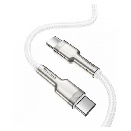 Baseus Cafule Series Metal Data Cable Type-C to Type-C (CATJK-C02) 100W 1m White фото №2