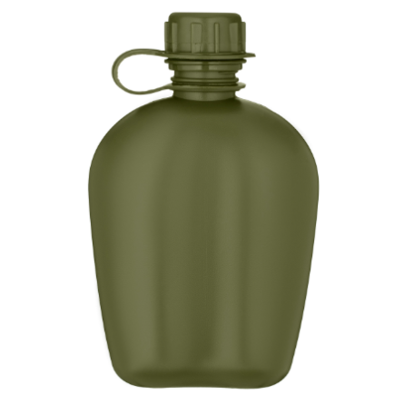 Фляга 2E у чохлі Flask WB01 1л, з кружкою для їжі (2E-TACFWB01-ODGN) фото №2