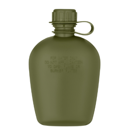 Фляга 2E у чохлі Flask WB01 1л, з кружкою для їжі (2E-TACFWB01-ODGN)