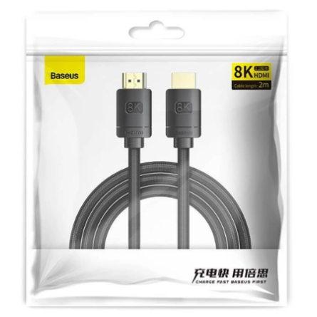 Кабель Baseus High Definition Series HDMI to HDMI 8K 2m Black фото №2