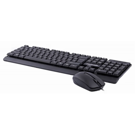 Клавіатура   мишка Maxxter KMS-CM-01-UA USB Black (KMS-CM-01-UA) фото №3