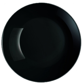Изображение Тарілка Luminarc супова Diwali black 20 см (P0787)
