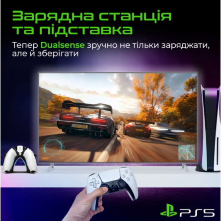 Зарядний пристрій Vertux DualDock-PS5 White фото №4