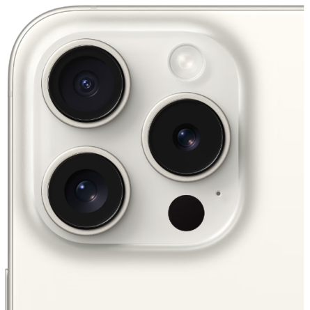 Смартфон Apple iPhone 15 Pro 128GB White Titanium (MTUW3) фото №5