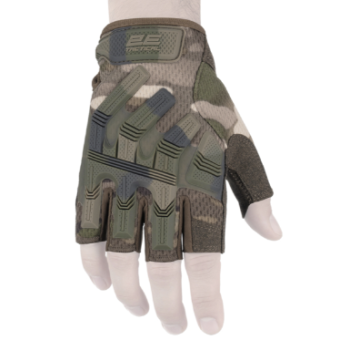 Изображение Тактичні рукавиці 2E безпалі, M, камуфляж (2E-TACTGLOSUM-M-MC)