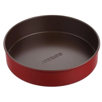 Зображення Форма для випікання Ardesto Golden Brown, 24х5см, вуглецева сталь, кругла, коричнево-червоний