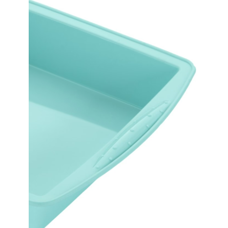 Форма для випікання Ardesto Tasty baking, 26х25х6см, силікон, прямокутна, блакитний фото №2