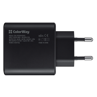 Изображение СЗУ Colorway Power Delivery Port PPS USB Type-C (45W) чорне