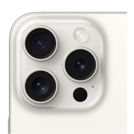 Смартфон Apple iPhone 15 Pro 256GB White Titanium (MTV43) фото №5