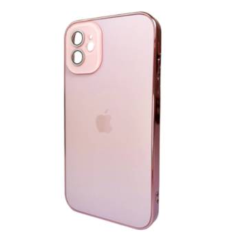 Изображение Чехол для телефона AG Glass Sapphire Frame MagSafe Logo for Apple iPhone 11 Pink