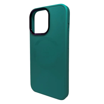 Зображення Чохол для телефона AG Glass Sapphire MagSafe Logo for Apple iPhone 15 Green