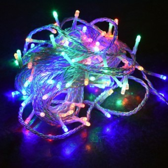 Зображення Гірлянда Jumi Бахрома мультицвет, 100 LED, 2,85 м (5900410535800)