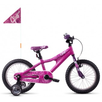 Изображение Велосипед дитячий Ghost Powerkid 16" 2021 рожево-фіолетово-білий (18PK1009)