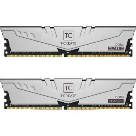Модуль пам'яті для комп'ютера Team DDR4 16GB (2x8GB) 3200 MHz T-Create Classic 10L Gray  (TTCCD416G3200HC2