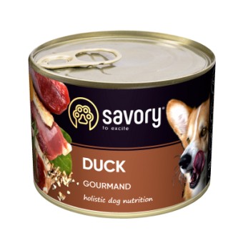 Зображення Консерва для собак Savory Dog Gourmand качка 200 г (4820232630464)