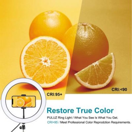 Набір блогера PULUZ Ring USB LED lamp 11.8"  tripod 1.1m (PKT3056B) фото №4