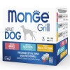 Вологий корм для собак Monge Dog Grill Mix Курка та індичка, яловичина, тріска 12*100 г (8009470017510)